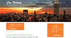 Desktop Screenshot of joefahmy.com